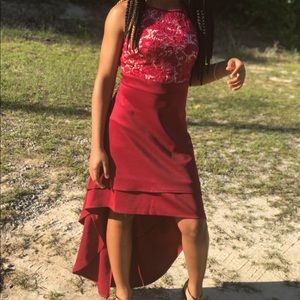 Burgundy Juniors Dress